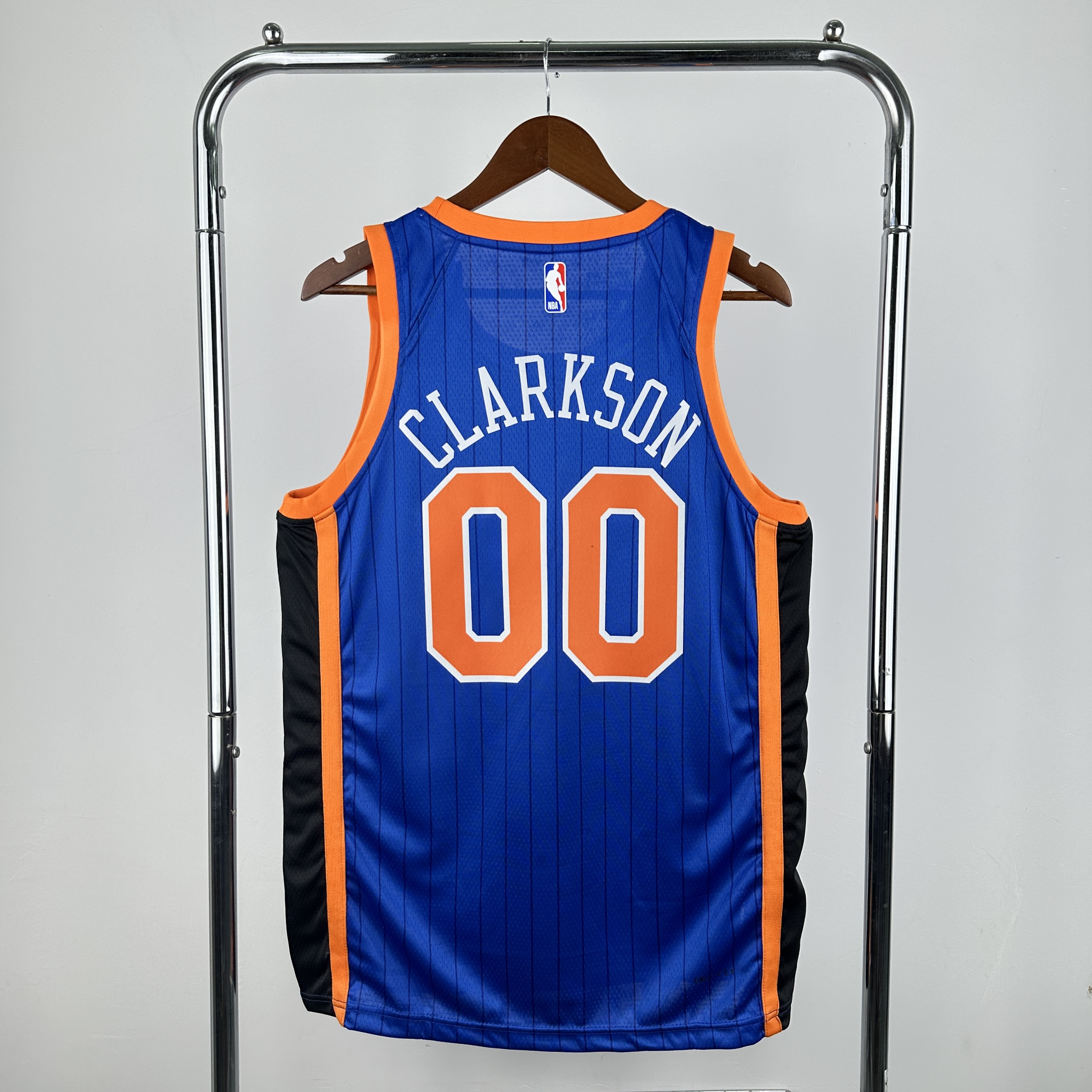 Men New York Knicks #00 Clarkson blue Nike 2025 NBA Jersey->new york knicks->NBA Jersey